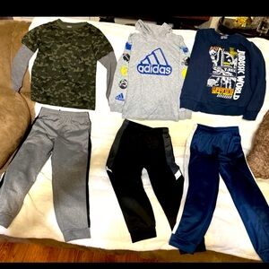 Boys Sz 7 - Tops and Sweat Pants - Bundle # 2